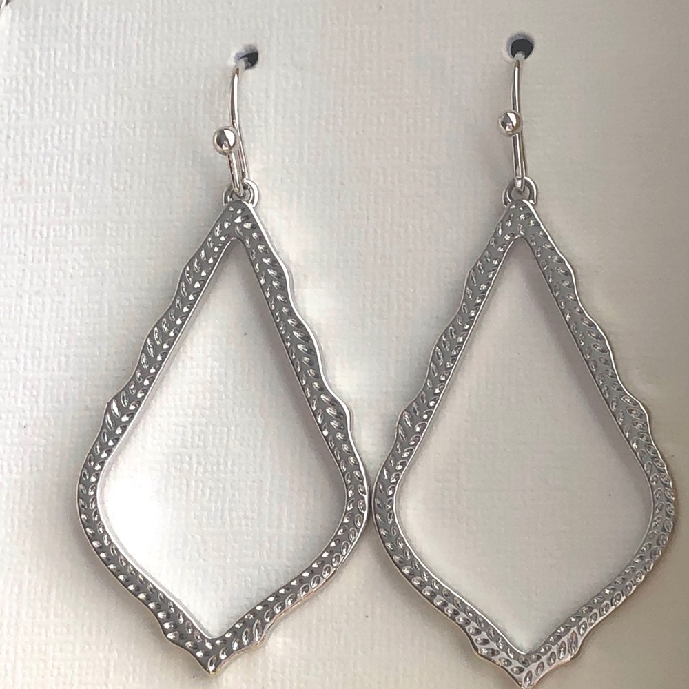 NWT Kendra Scott Limited Edition RARE Set Platinum Drusy Elisa Silver Sophias! - Picture 6 of 14